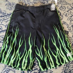 Vintage Green Lightning Bolt Nike Shorts